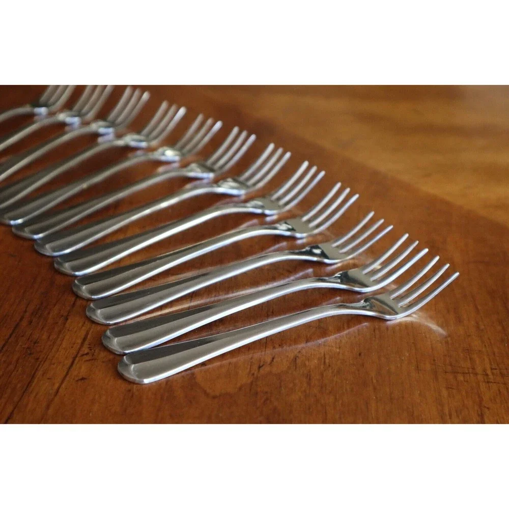 Lot of 12x Towle ASHLEY Stainless Supreme Korea Cocktail Seafood Fork Flatware